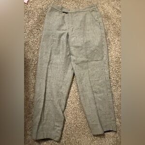 Briggs New York Women's Beige Checkered Trousers